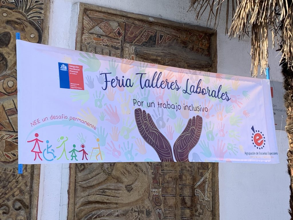 3 de diciembre de 09:00 a 14:00 Paseo Eliana Greiss – costado gobernacion – Muestra talleres laborales – Escuelas Especiales Provincia Cordillera