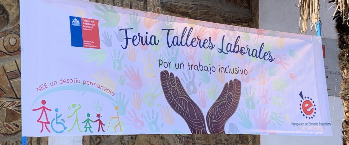 3 de diciembre de 09:00 a 14:00 Paseo Eliana Greiss – costado gobernacion – Muestra talleres laborales – Escuelas Especiales Provincia Cordillera
